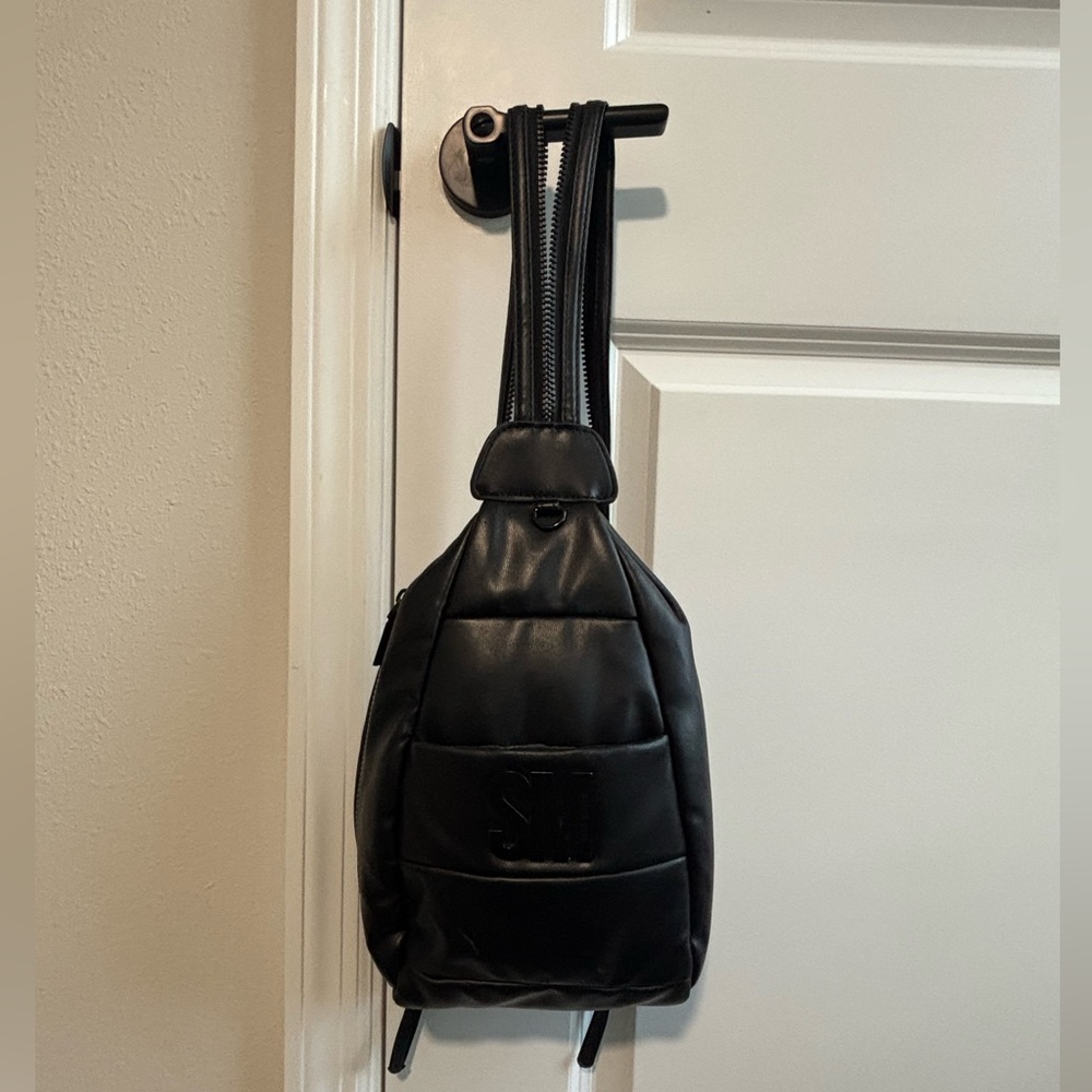 Steve Madden Quilted Black Backpack